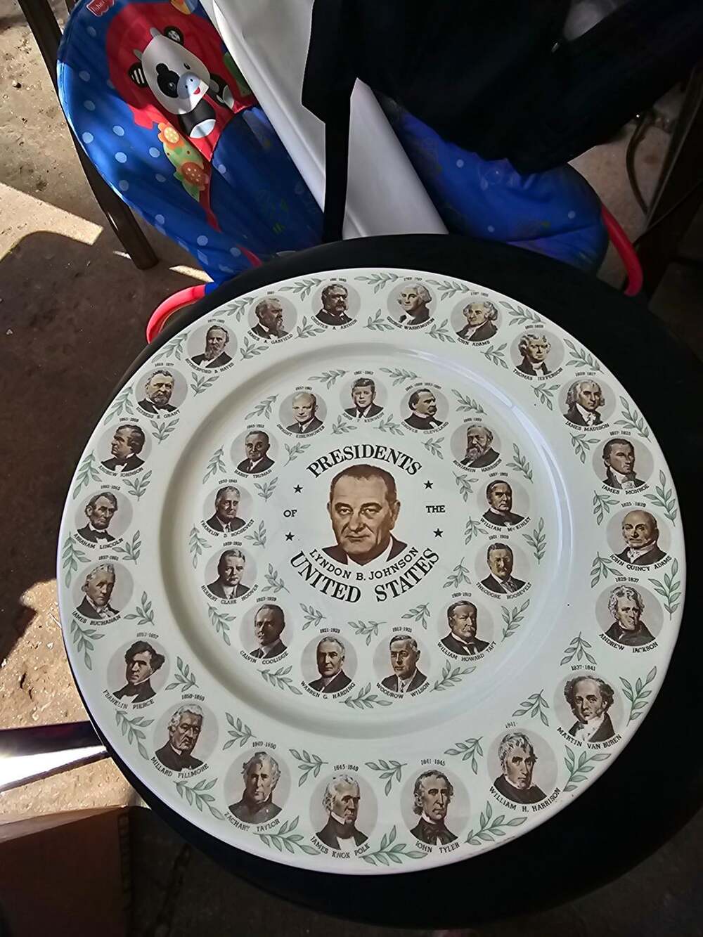 Vintage Presidents of the United States Collector Plate - Lyndon B. Johnson